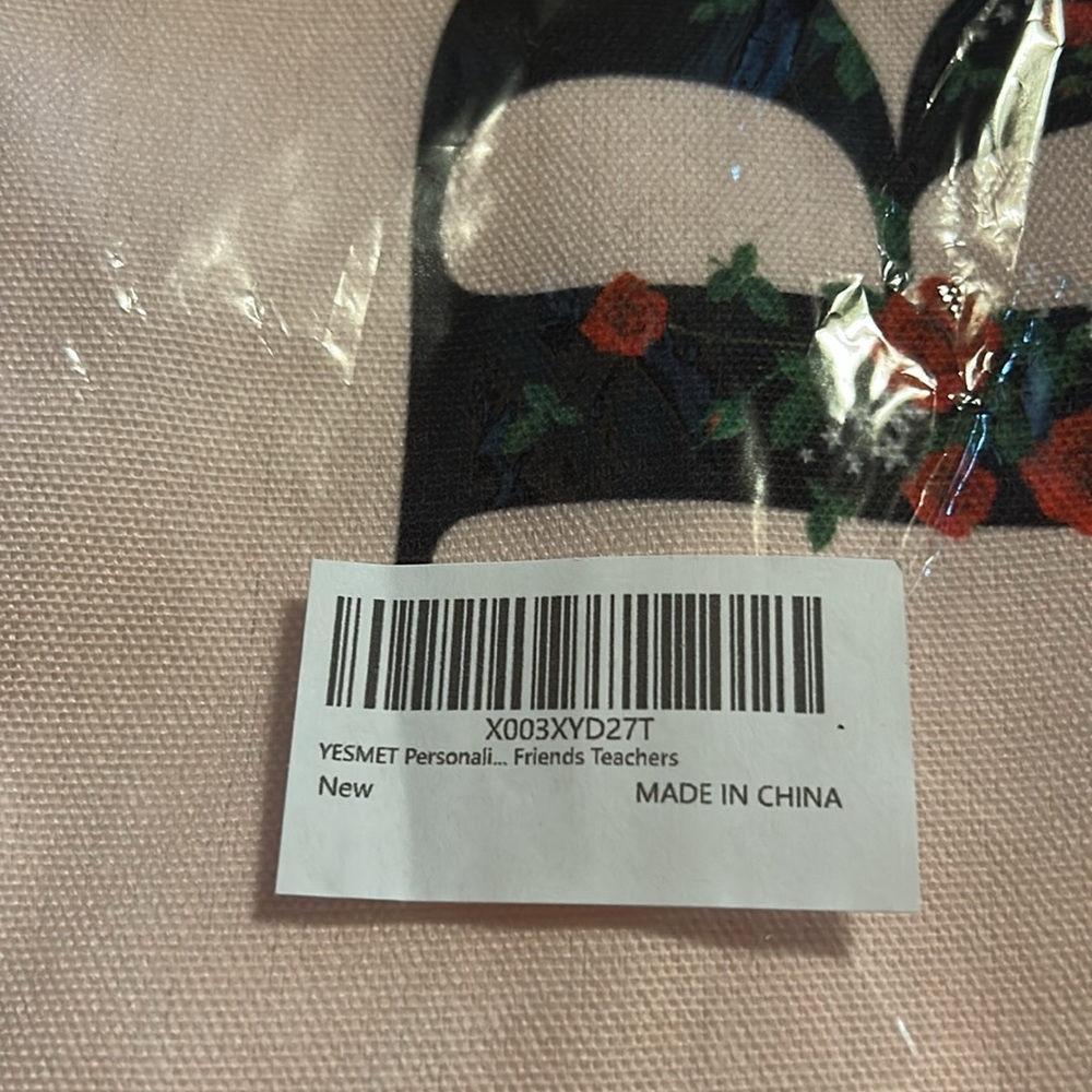 Pink Pouch with Floral Letter R - Picture 3 of 3